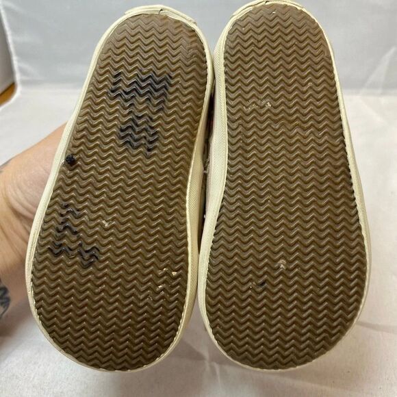 Sperry Top Sider Intrepid Crib Lace Up Leather Shoes Baby & Walker 4 Tan/Pink - Picture 5 of 7